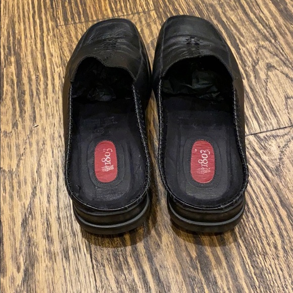 1803 black leather slip on flats - Picture 4 of 4